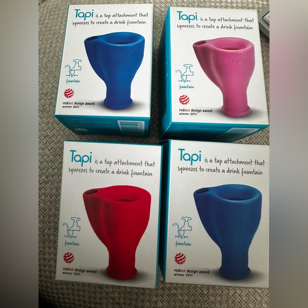 New in box, 4 Tapi. This is a tap attachment that squeezes to create a fountain. - Picture 3 of 8
